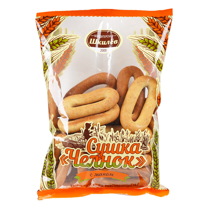 俄罗斯进口面包圈饼干小麦粗粮低脂谷物食品休闲零食代餐食品250g