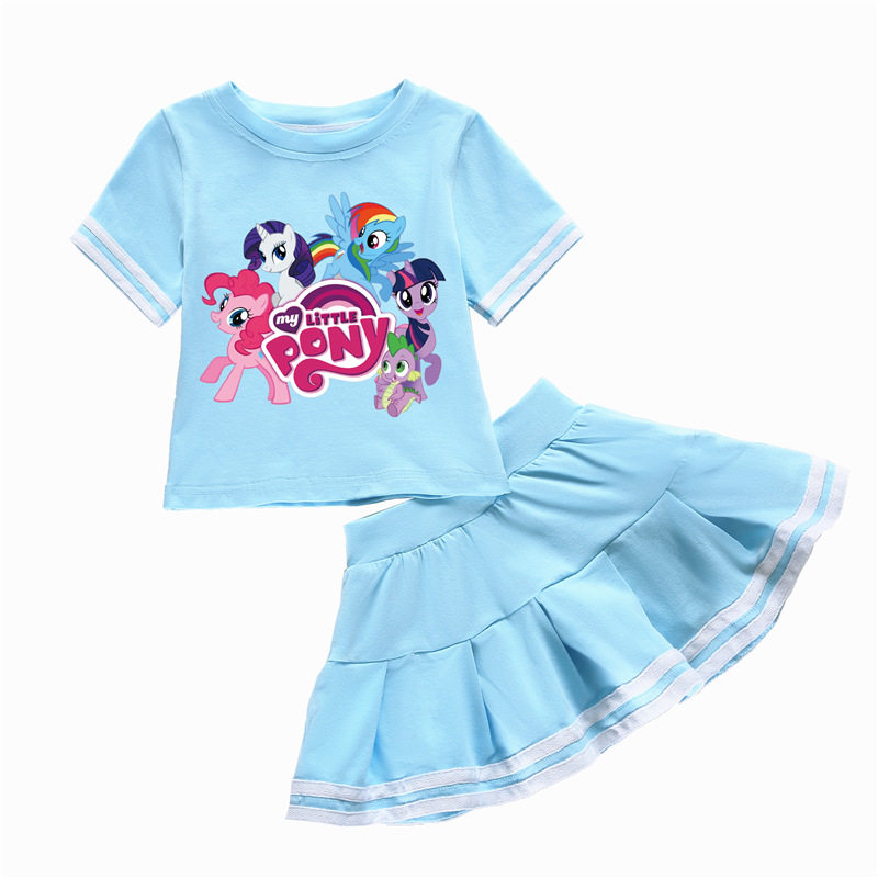 套装小马宝莉衣服夏装女童短袖小女孩公主蛋糕两件套装