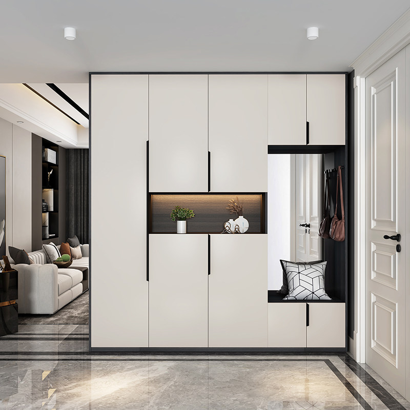 意式鞋柜轻奢家用门口大容量门厅简约现代多功能鞋柜