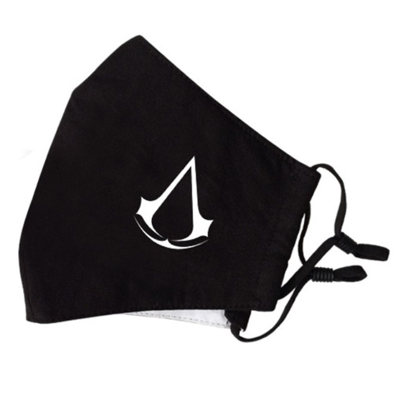 刺客信条标志口罩跑酷棉黑色男女学生骑行防风秋季冬天游戏周边