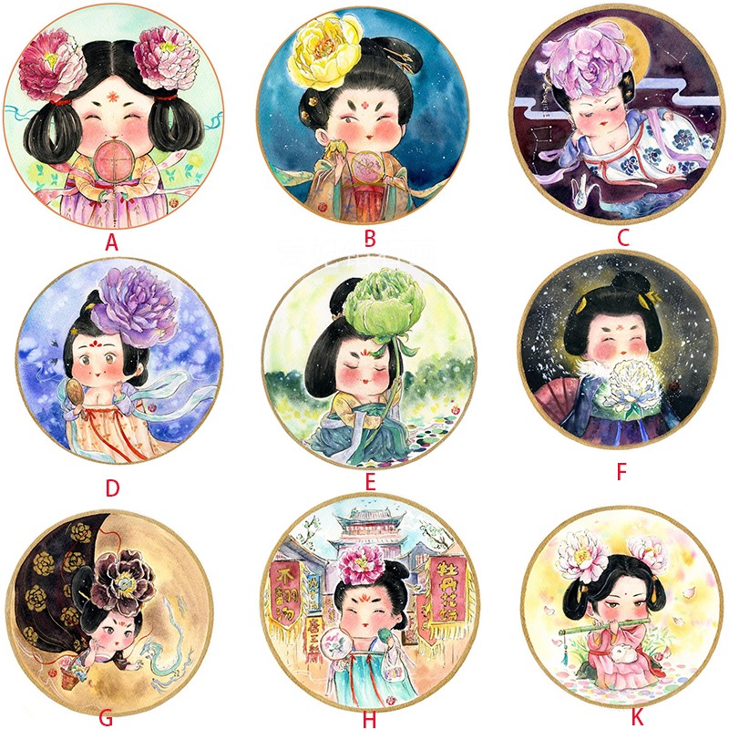 唐朝古风美女diy方钻满钻钻石杨贵妃镶贴点印花十字绣