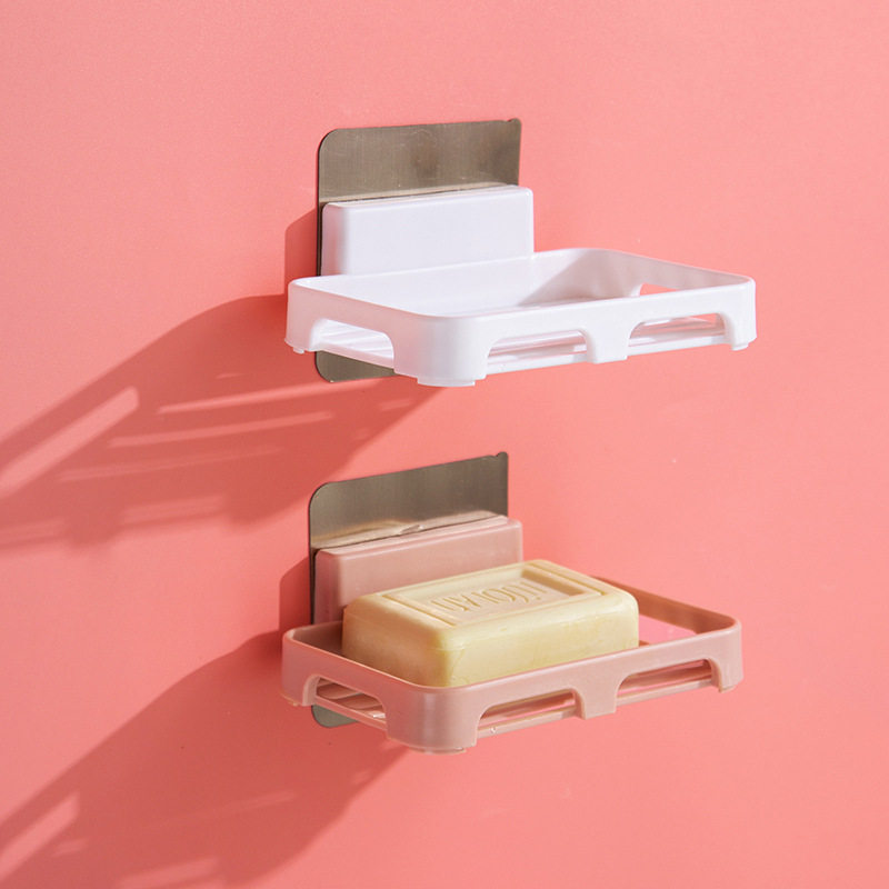 皂盒香皂贴墙肥皂盒子墙贴墙上打孔浴室皂盒