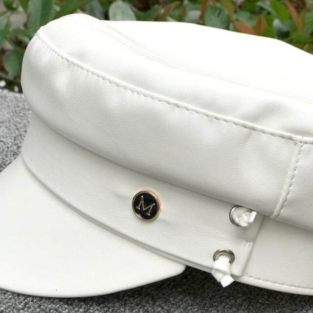 人手一顶蓓蕾帽报童帽可调调节软顶白色贝雷帽子