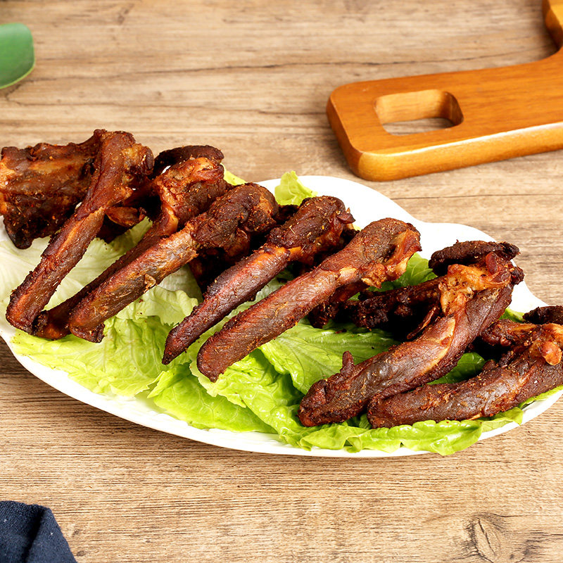 罗桂英特产椒盐风干200克新鲜孜然香酥三明骨架鸭肉零食