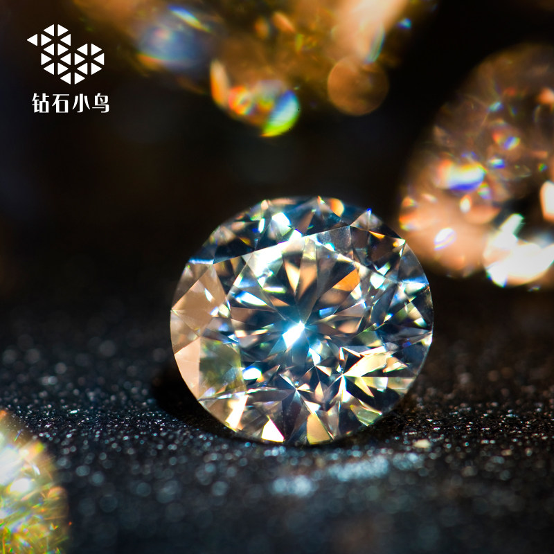 钻石小鸟gia钻石04克拉f色vs2裸钻定制戒指婚戒钻戒正品x