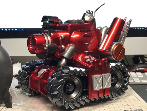 模型3d打印stl文件3dmaxmaya三维动画合金弹头坦克设计素材