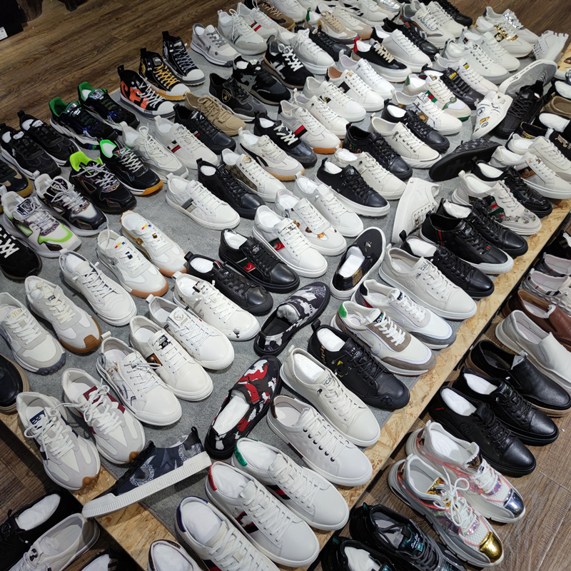 稀缺牛货头层牛皮男鞋断码处理捡漏真皮板鞋百搭透气休闲运动鞋男