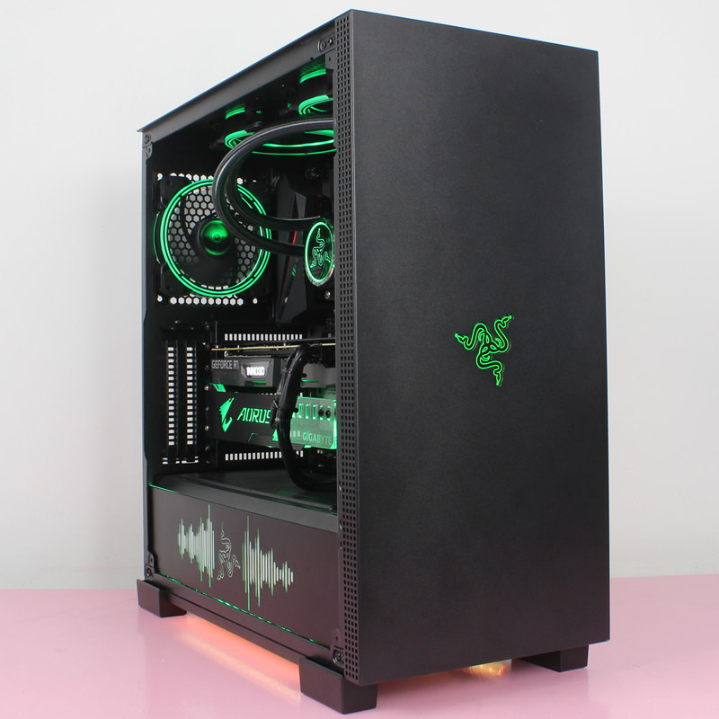 雷蛇i9 10900k/10700k/rtx3080 水冷主机diy台式组装机游戏电脑