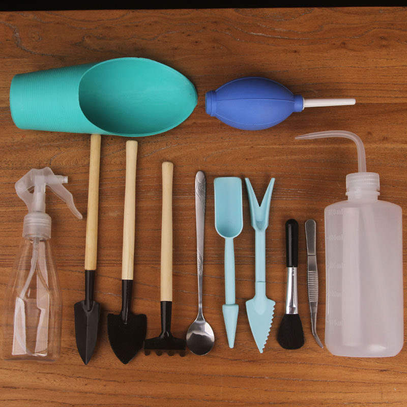 多肉植物植物园园艺工具弯嘴水壶喷雾镊子皮吹洒水