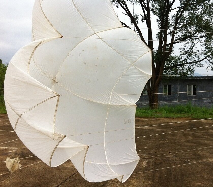 无人机降落伞2-30kg优质伞布材质好轻十字圆形回收航模