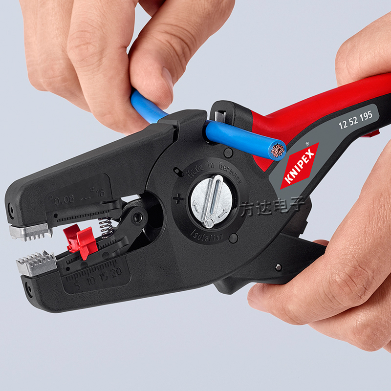 德国knipex凯尼派克进口8寸电工断线调式绝缘剥线钳