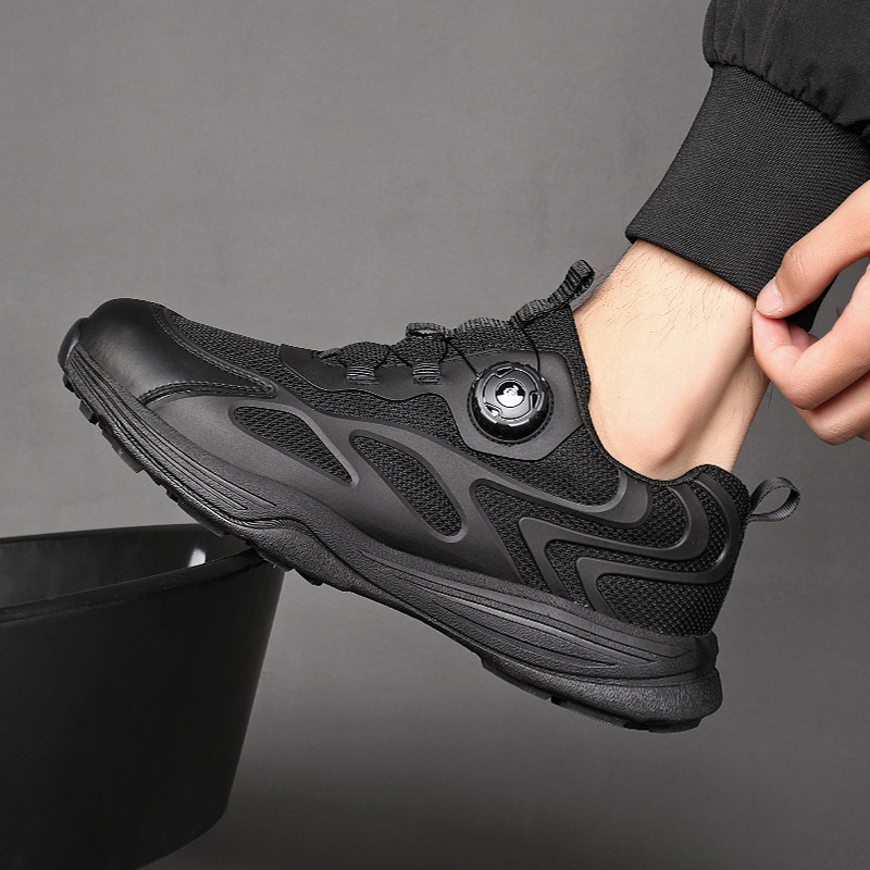 正品tq009男快速扣旋钮鞋作执勤户外通勤加厚单鞋