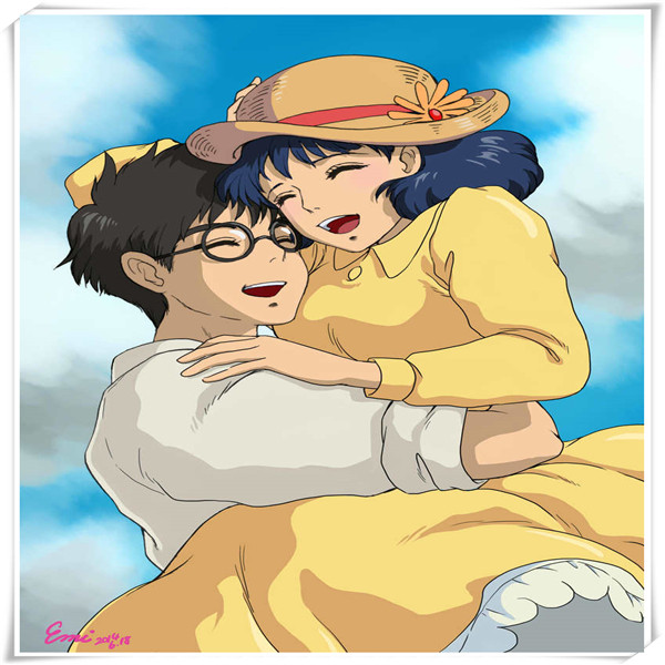 片木质拼图 1000 / 500 卡通起风了风吹过/风雪黄昏 定制宫崎骏漫画