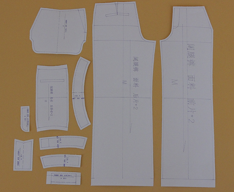 阔腿裤打版制图图解图片