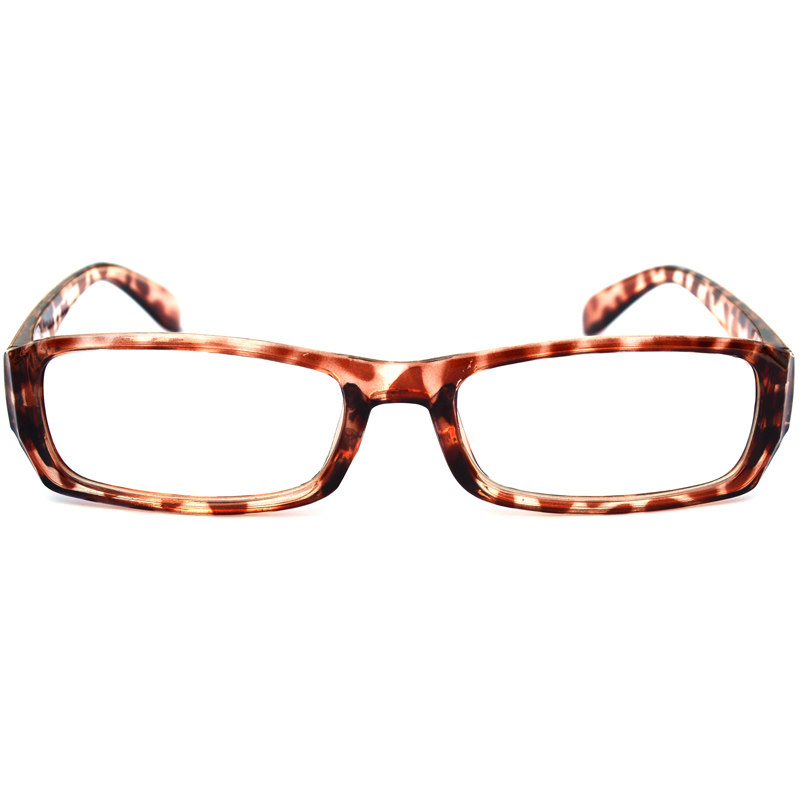 方形宽边窄框平光镜男全框塑胶蓝膜装饰无度眼镜架