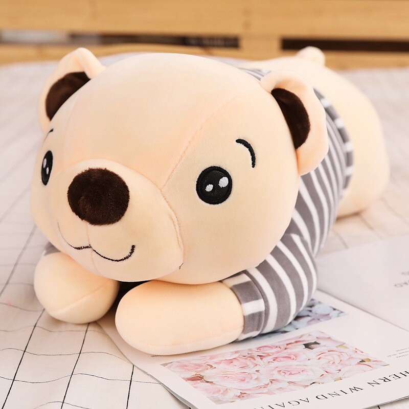 2020呆萌软体趴趴熊公仔公仔抱枕靠垫毛绒玩具情侣熊毛绒布艺类玩具