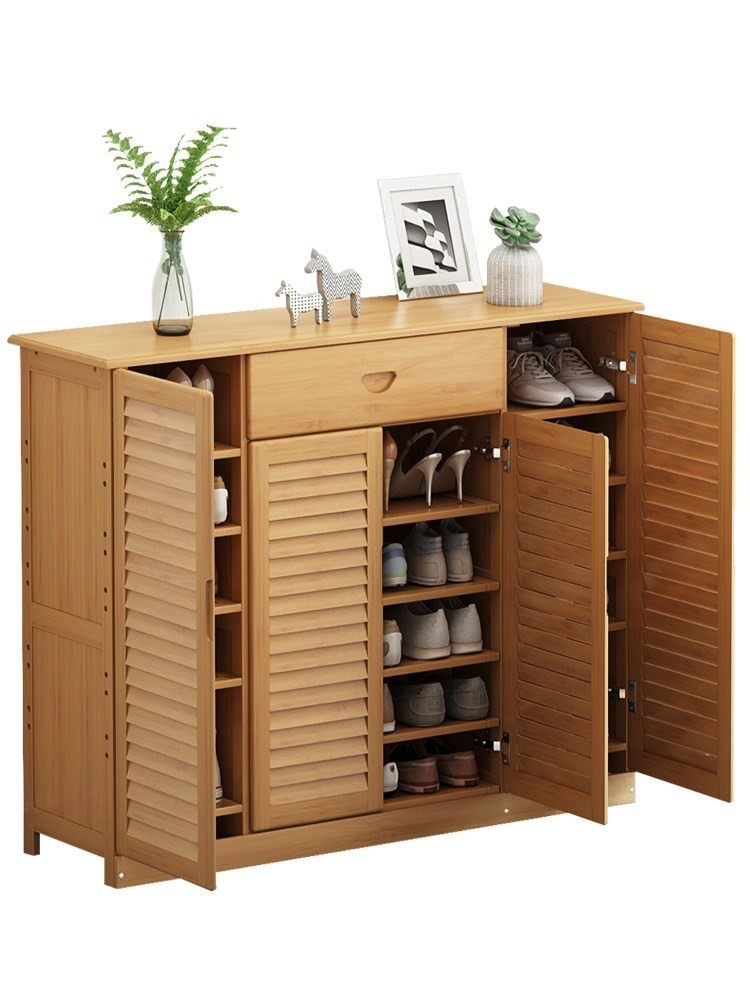 进门鞋柜家用门口全实木纯实木美式鞋柜家用门口简约门厅柜断