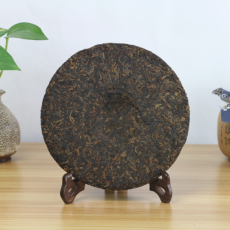 28片中茶普洱2018年臻品黄印熟茶