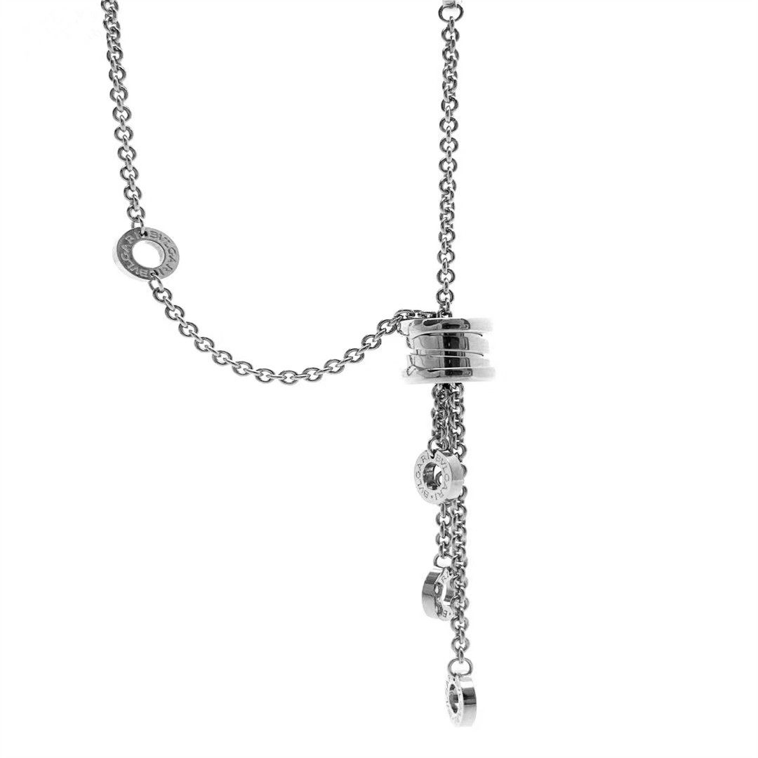 5折即刻新宝宝格丽b.zero1流苏项链18k白金专柜项链