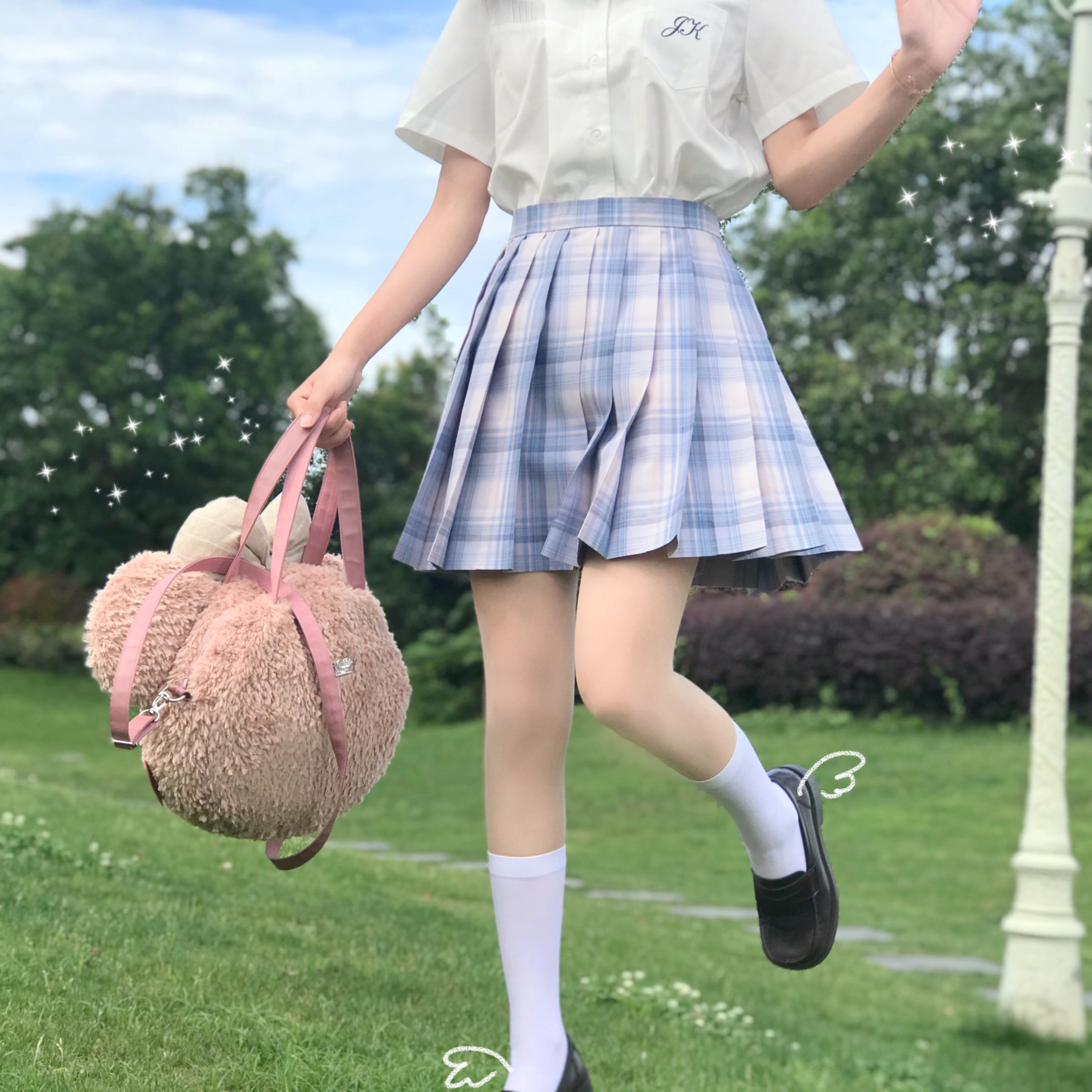 御茶家未黎原创正版jk制服格裙百褶裙春夏现货学生校服