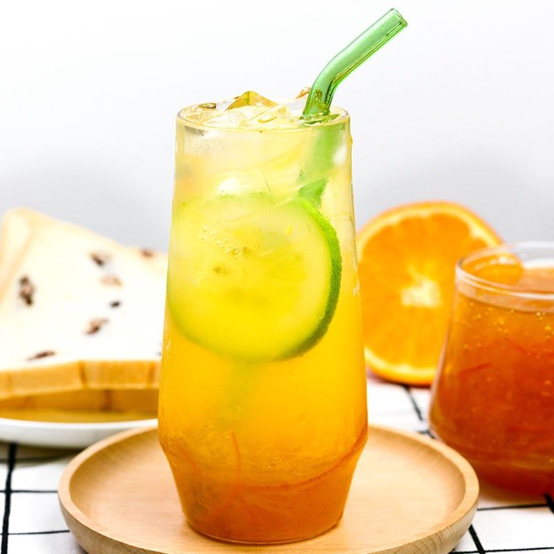 蜂蜜柚子茶果茶冲饮水果茶浓缩果粒果汁奶茶店专用原料