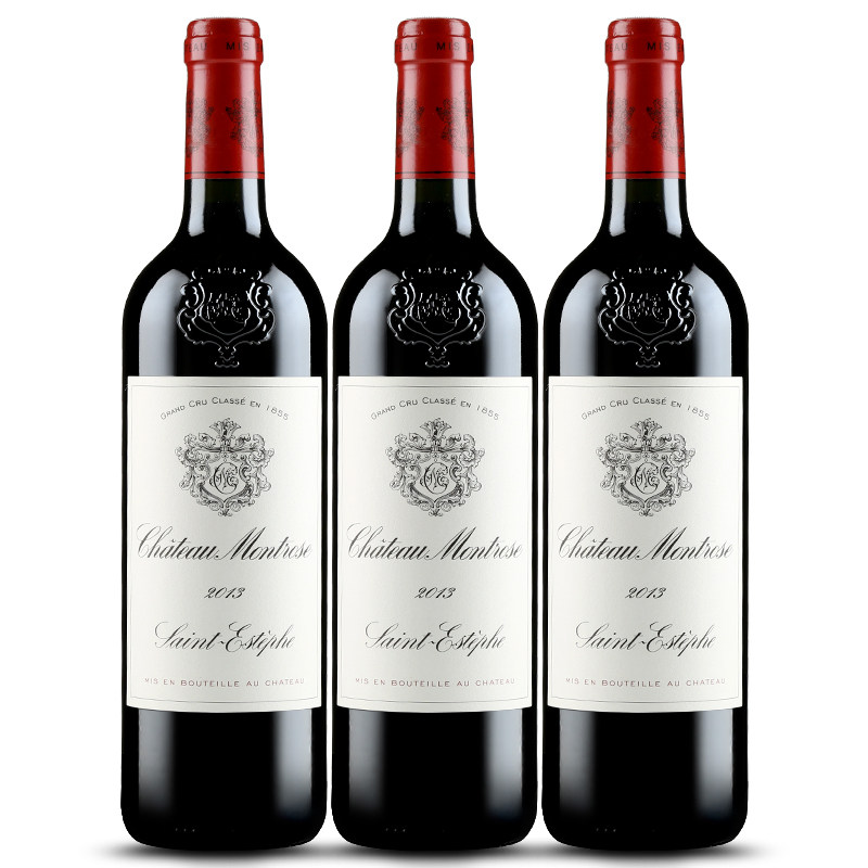 2013年玫瑰山庄二级庄正牌干红葡萄酒750ml3瓶montrose干红静态葡萄酒