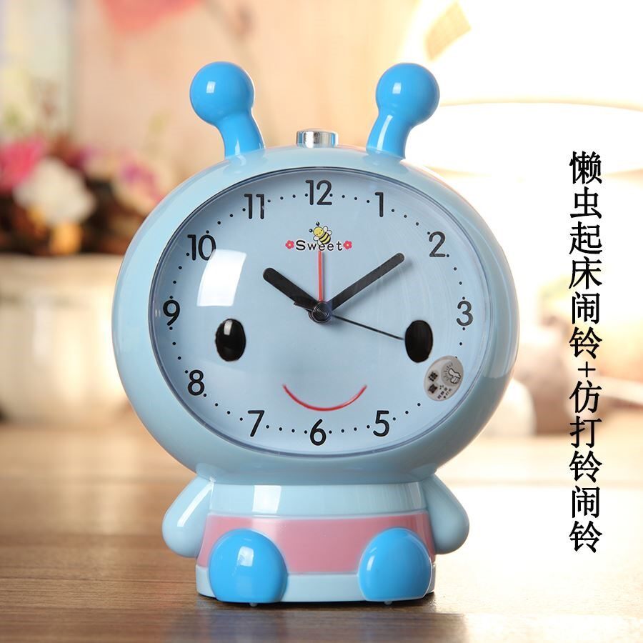 粉色女生小学生定时器女孩女孩儿儿童小闹钟家用提醒台钟