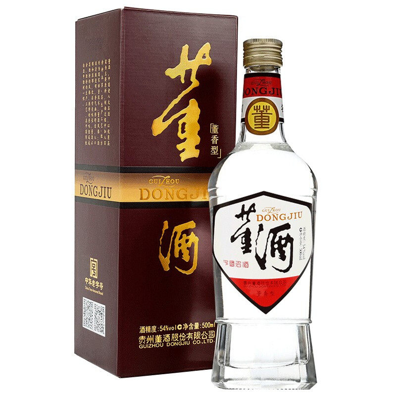 纯粮白酒贵州香型董香型董酒一瓶500ml54度董酒白国产白酒