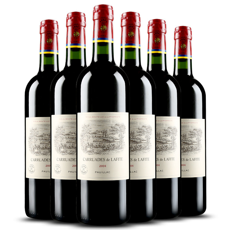 即刻2004年拉菲珍宝红葡萄酒750ml6瓶葡萄酒