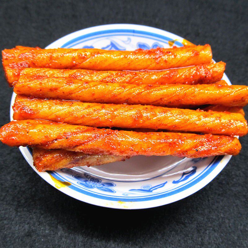 喜洽素牛牛筋辣条辣片麻辣素食调味面制品怀旧面筋制品