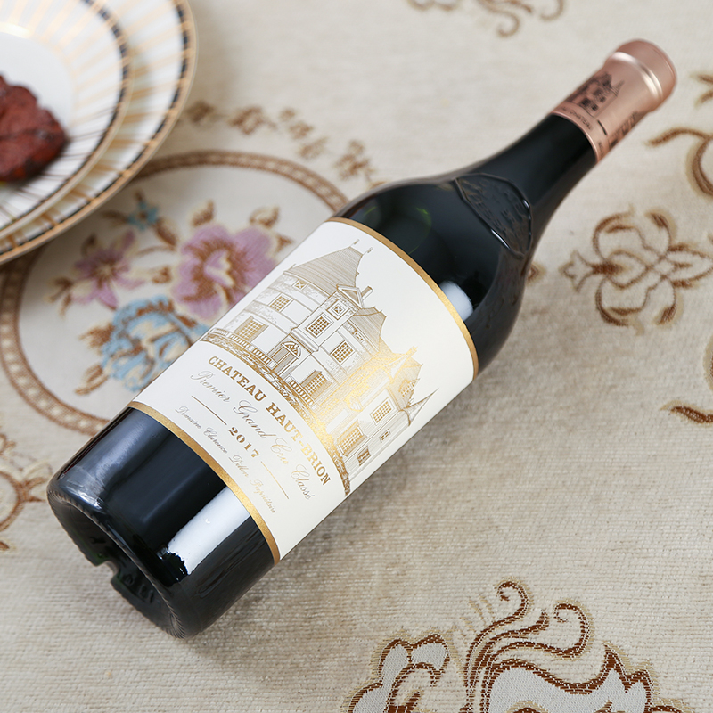 循环2017年侯伯王正牌红葡萄酒750ml1瓶hautbrion干红静态葡萄酒