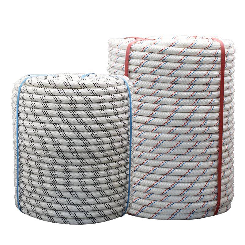 户外高空作业涤纶安全耐磨编织蜘蛛人外墙清洗专用吊绳安全绳