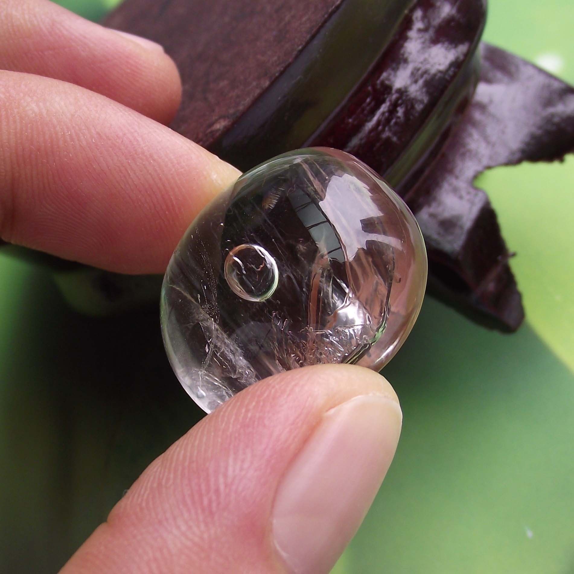 正品水胆水晶项坠转动挂坠天然高档吊坠男女颈饰