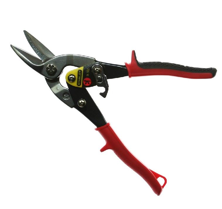 美国史丹利航空铁皮剪刀大剪刀金属直嘴10寸铁皮剪