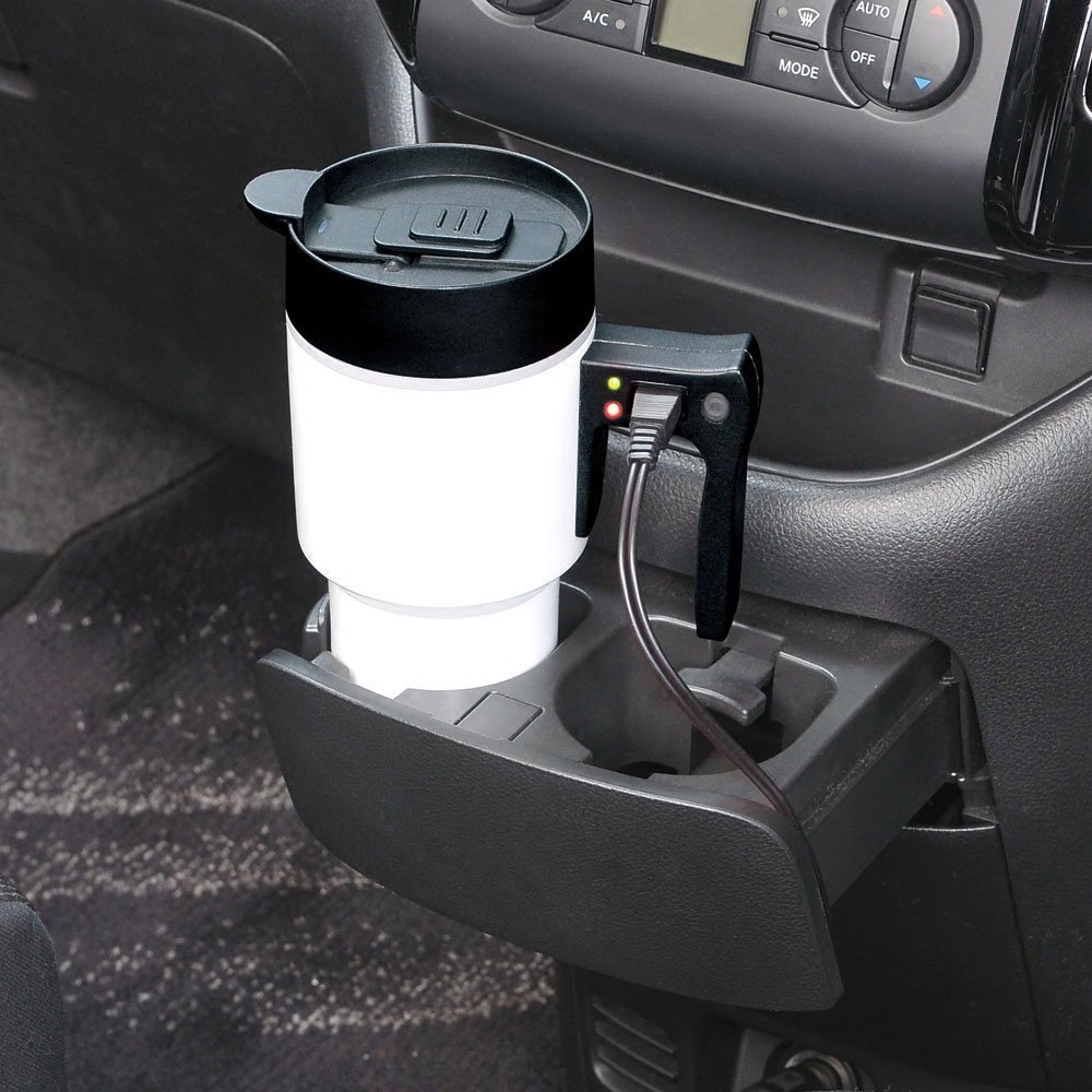 seiwa车载电热12v汽车车用热水器加热烧水壶480ml车载冷热