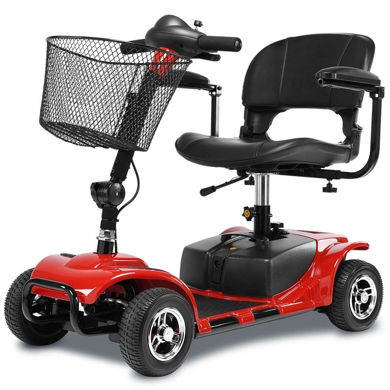 四轮老人代步车全自动智能残疾人小型折叠轻便多功能老年电动轮椅