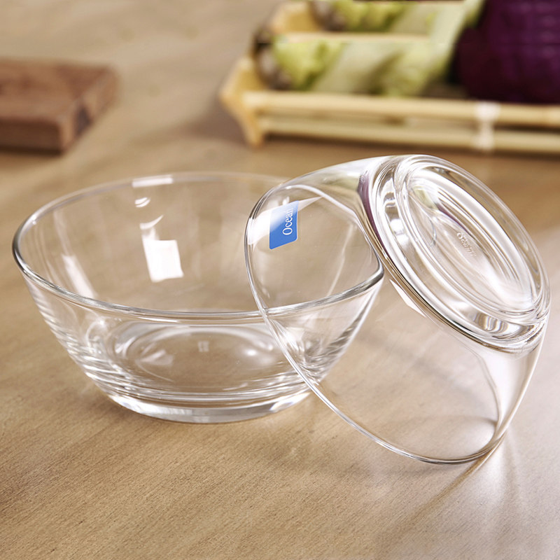 玻璃进口ocean透明家用耐热大号汤碗吃米饭碗碗