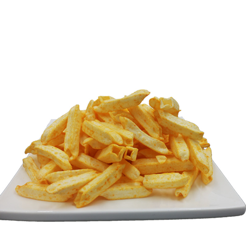 口水娃土豆棒棒香脆烧烤味零食休闲空心薯笛膨化薯条80g*3