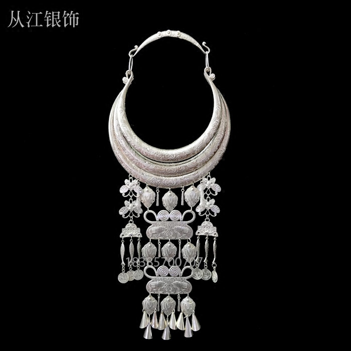 项圈苗族民族服装装饰品婚纱摄影银饰品少数民族舞台民族服装