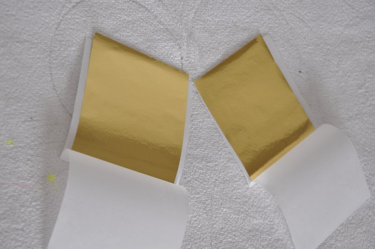 金箔箔纸贴纸高质量黄金箔台湾金箔纸水晶泥用金箔