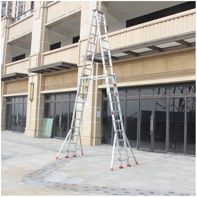 梯子加厚铝合金伸缩工程米人字升降云梯折叠家用梯
