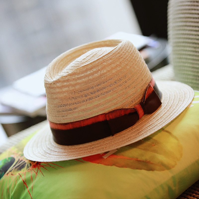 执迷菲律宾麻纱爵士礼帽女士复古古风休闲夏季帽子