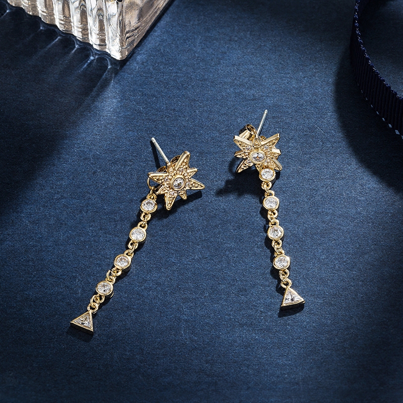 气质yingacc925银针北极星时尚百搭耳钉韩国耳环个性耳钉