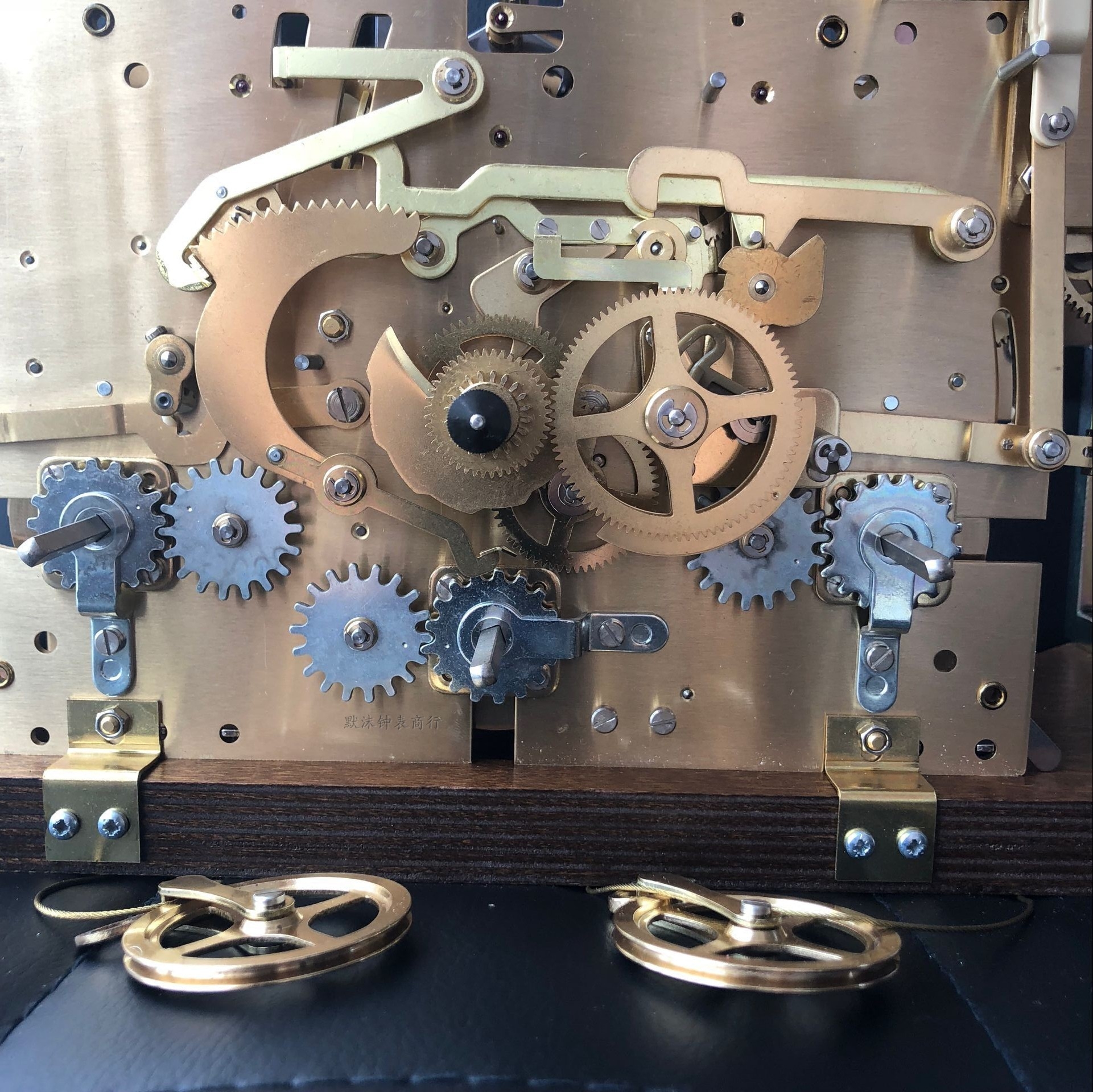 德国赫姆勒hermle原装进口九音管机芯全套配件高档轻奢透视落地钟