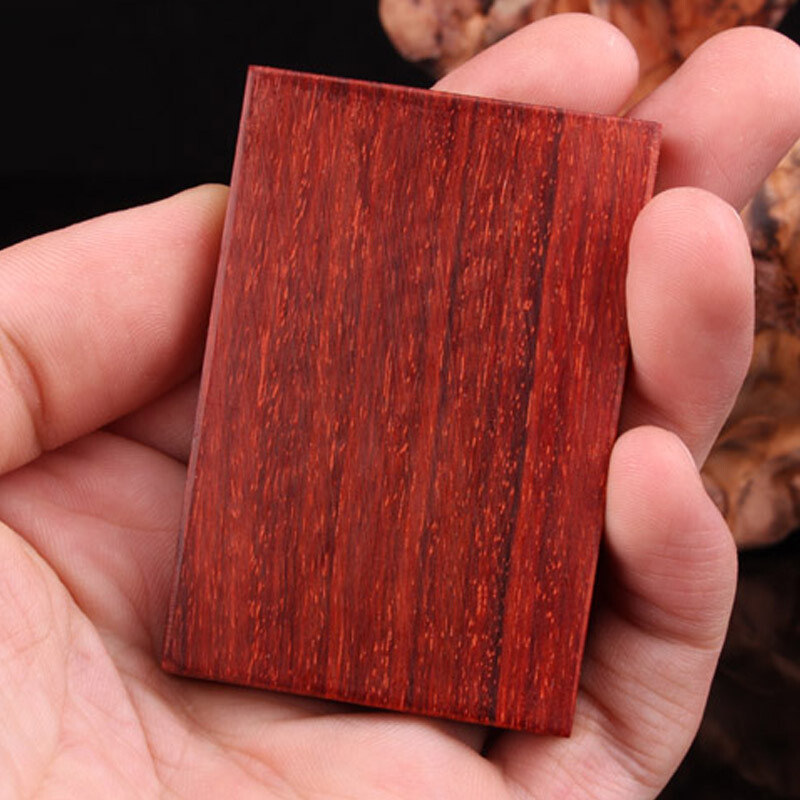 氧化鸡血血红新料小叶紫檀平安无事牌老料送精美项坠