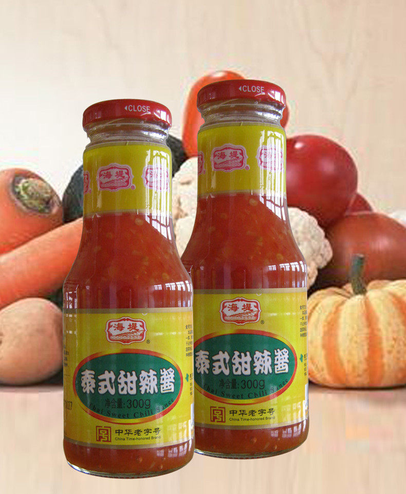 厦门海堤泰式甜辣辣酱300克2瓶拌面烧烤火锅酱类调料