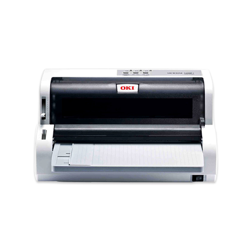 oki针式发票打印机5200f 24针增值税 针孔连打快递发货单 平推式