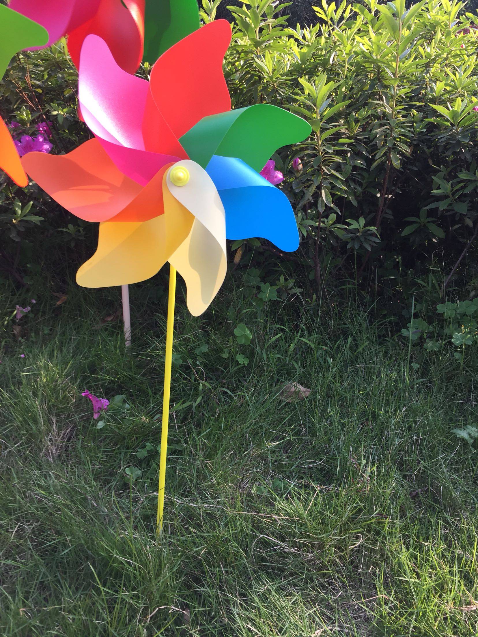 七彩七叶室内外装饰大风车时尚中国制造七彩风传统中国文化风车