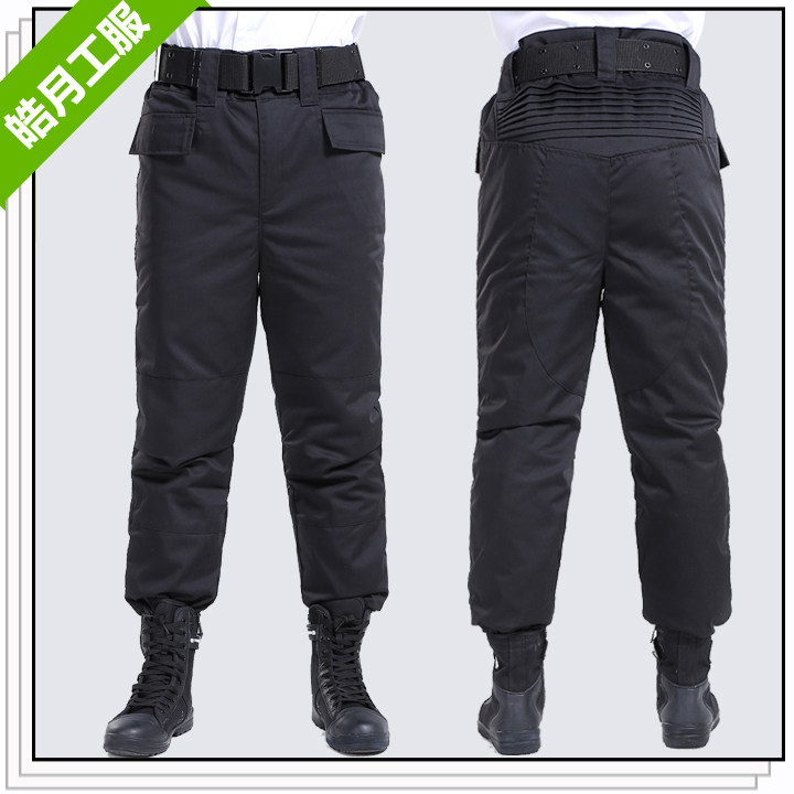 棉裤保暖加厚保安多功能防寒裤战训冬冬季挡风迷彩裤