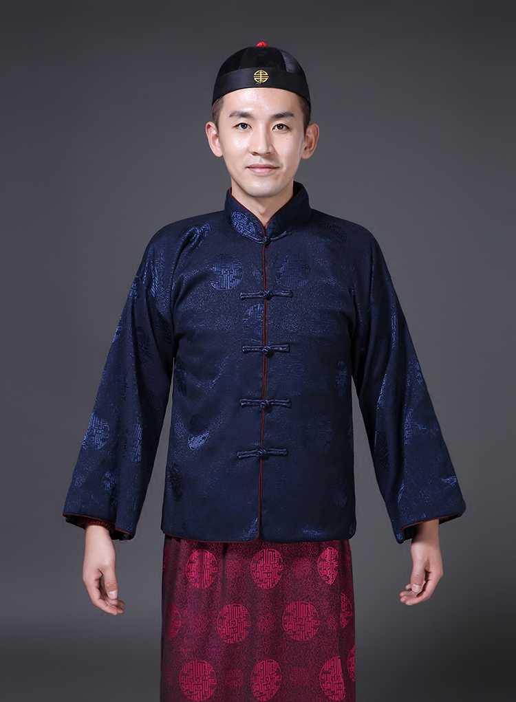 男士民国影视古装海滩老爷富商冯敬尧杜月笙地主民族服装